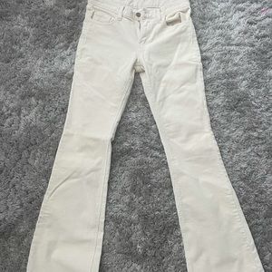 Brandy Melville John Galt - Boot Cut Cream Corduroy Pants - Size Small